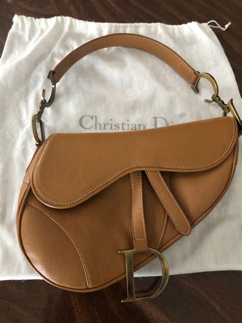 dior saddle bag dark brown|authentic christian dior saddle bag.